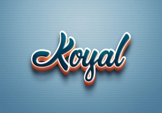 Free photo of Cursive Name DP: Koyal