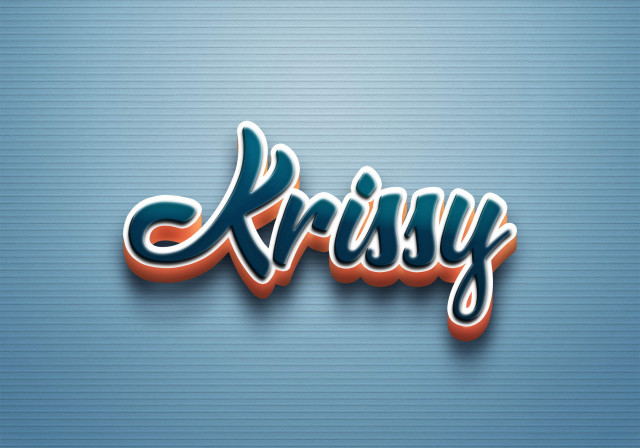 Free photo of Cursive Name DP: Krissy