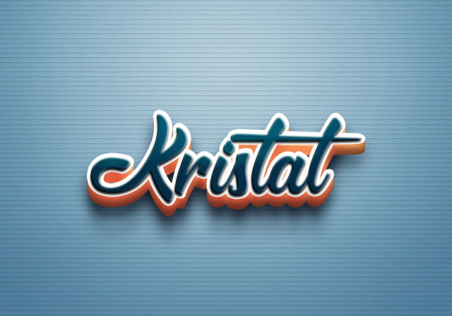 Free photo of Cursive Name DP: Kristal