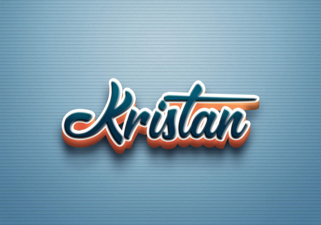 Free photo of Cursive Name DP: Kristan