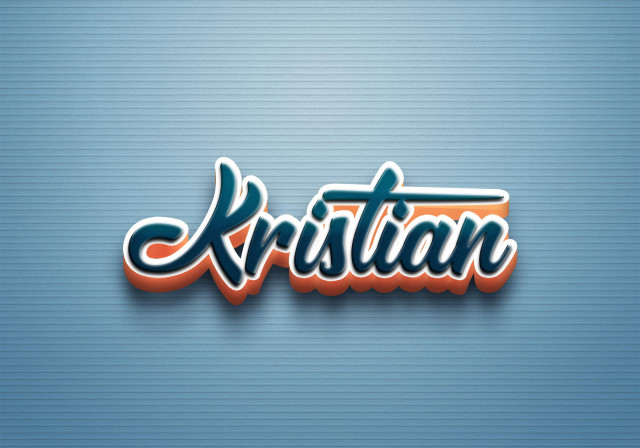 Free photo of Cursive Name DP: Kristian