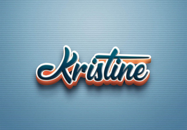 Free photo of Cursive Name DP: Kristine