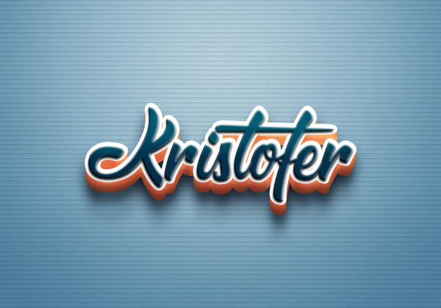 Free photo of Cursive Name DP: Kristofer