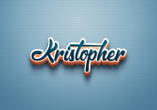 Free photo of Cursive Name DP: Kristopher