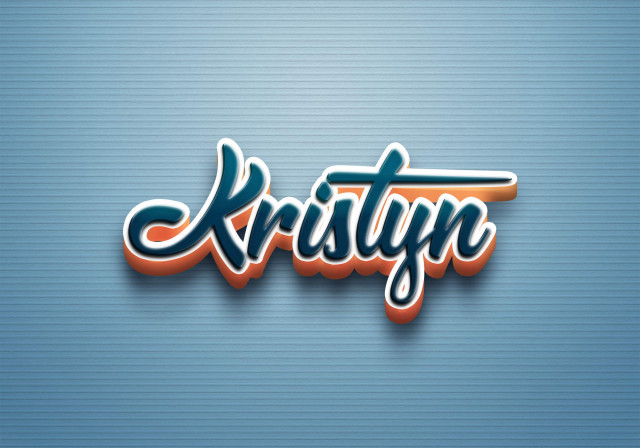 Free photo of Cursive Name DP: Kristyn