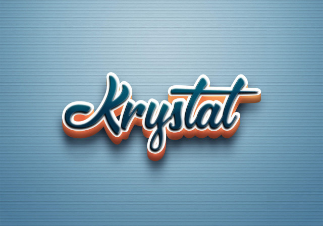 Free photo of Cursive Name DP: Krystal