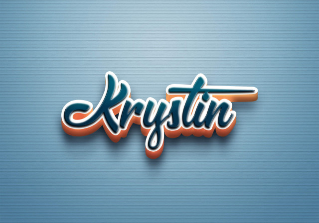 Free photo of Cursive Name DP: Krystin