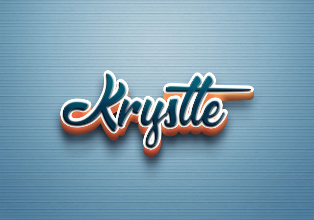 Free photo of Cursive Name DP: Krystle