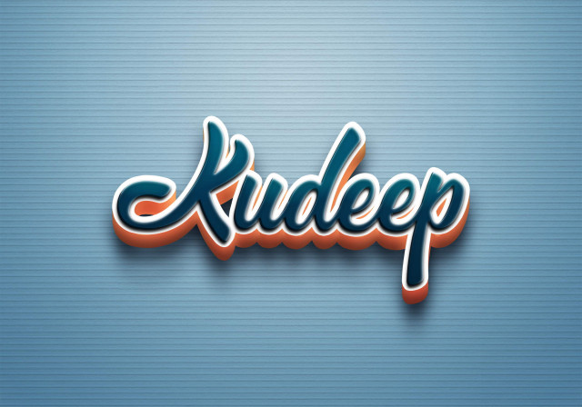 Free photo of Cursive Name DP: Kudeep