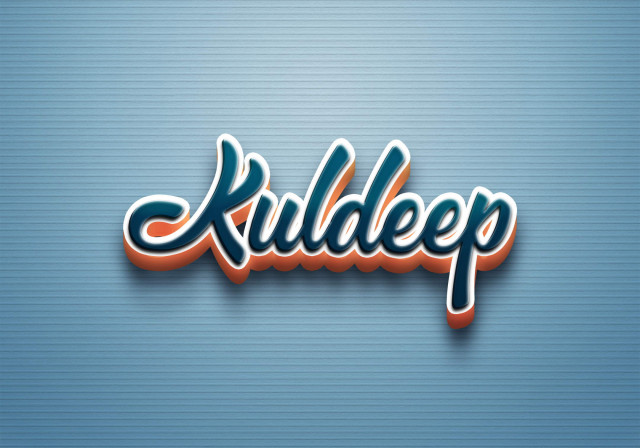 Free photo of Cursive Name DP: Kuldeep