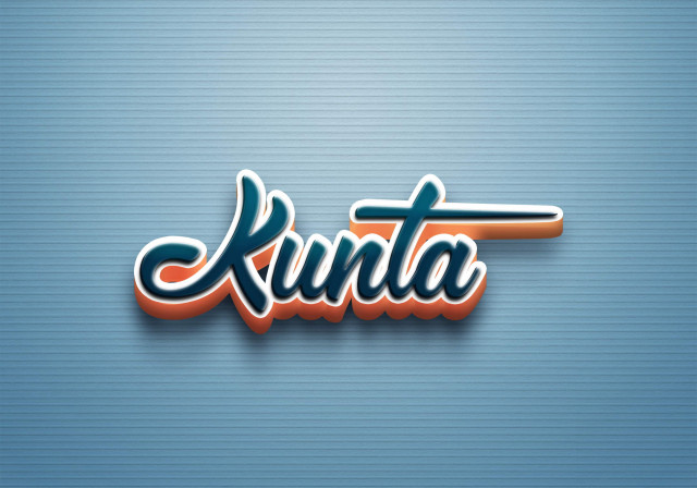 Free photo of Cursive Name DP: Kunta