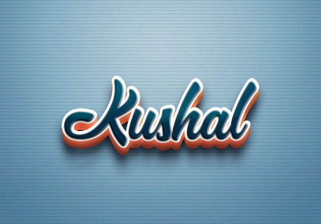 Free photo of Cursive Name DP: Kushal