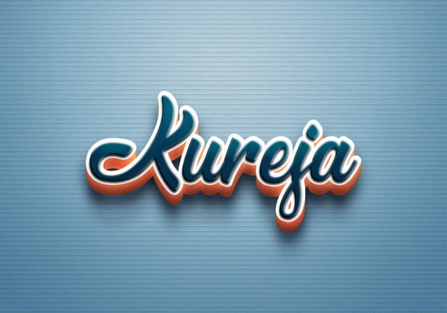 Free photo of Cursive Name DP: Kureja