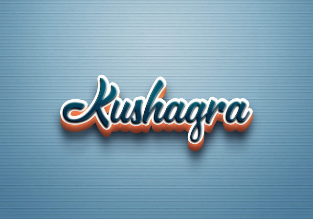Free photo of Cursive Name DP: Kushagra
