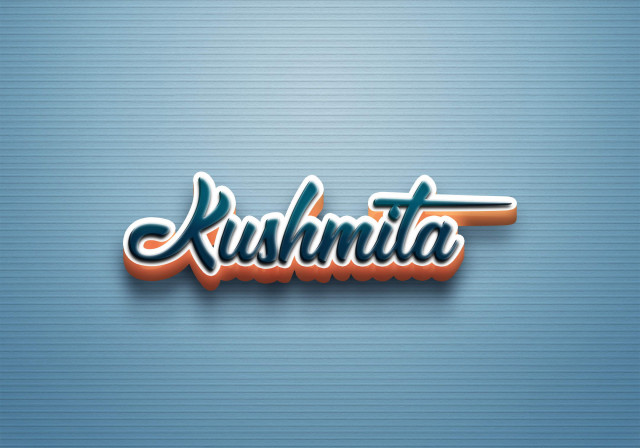 Free photo of Cursive Name DP: Kushmita
