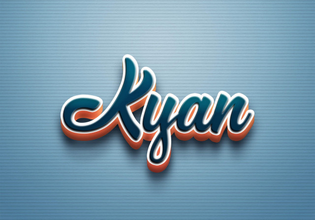 Free photo of Cursive Name DP: Kyan