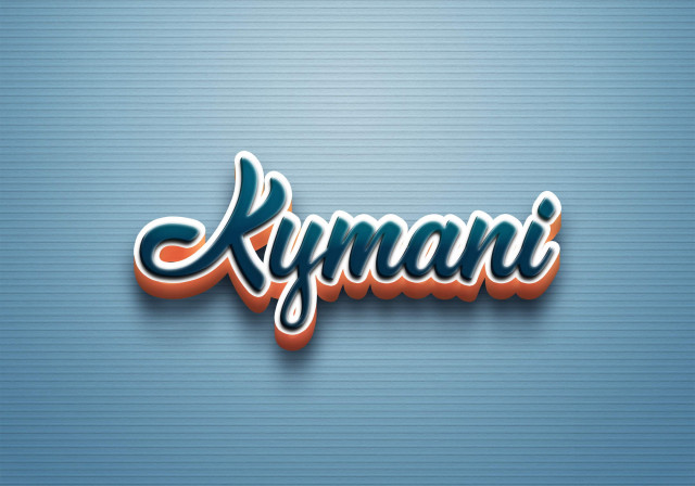 Free photo of Cursive Name DP: Kymani