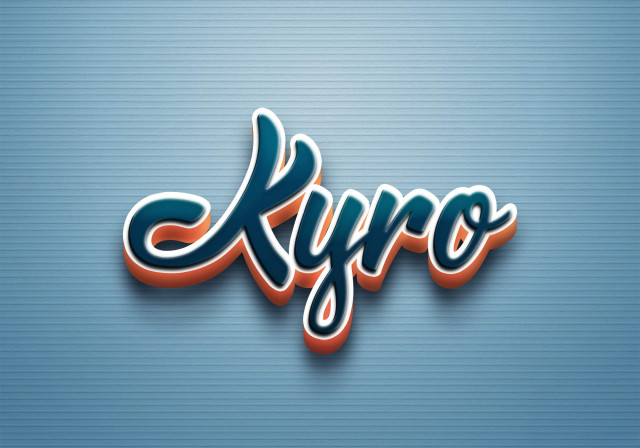 Free photo of Cursive Name DP: Kyro