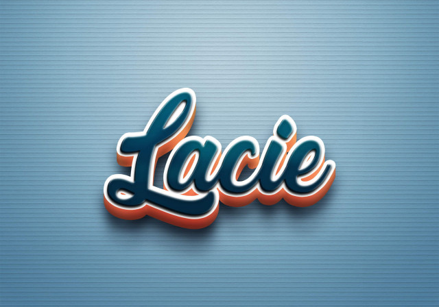 Free photo of Cursive Name DP: Lacie