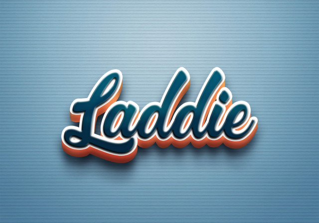 Free photo of Cursive Name DP: Laddie