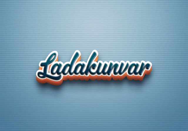 Free photo of Cursive Name DP: Ladakunvar