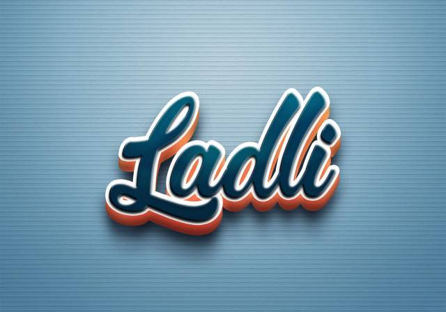 Free photo of Cursive Name DP: Ladli