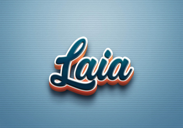 Free photo of Cursive Name DP: Laia