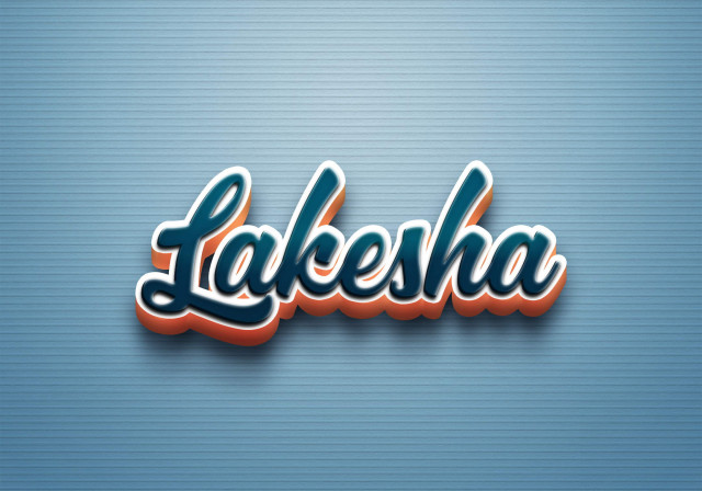 Free photo of Cursive Name DP: Lakesha