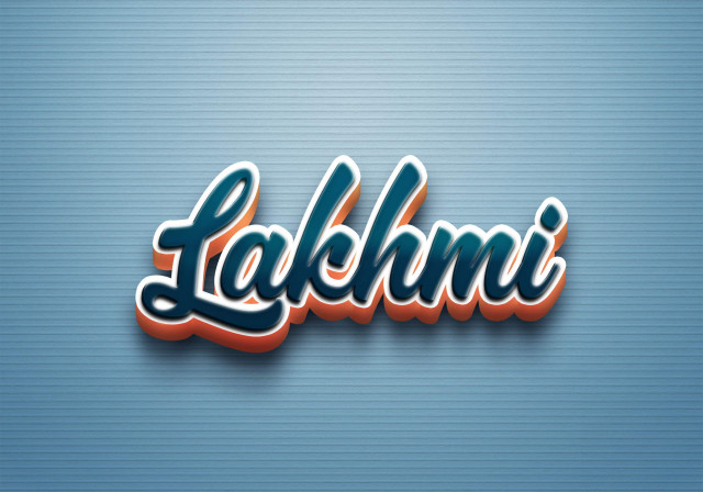 Free photo of Cursive Name DP: Lakhmi