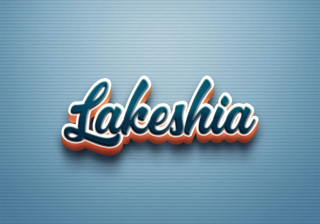 Free photo of Cursive Name DP: Lakeshia