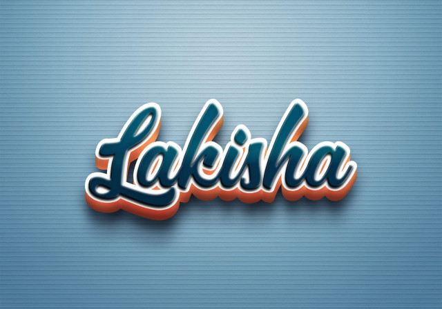 Free photo of Cursive Name DP: Lakisha