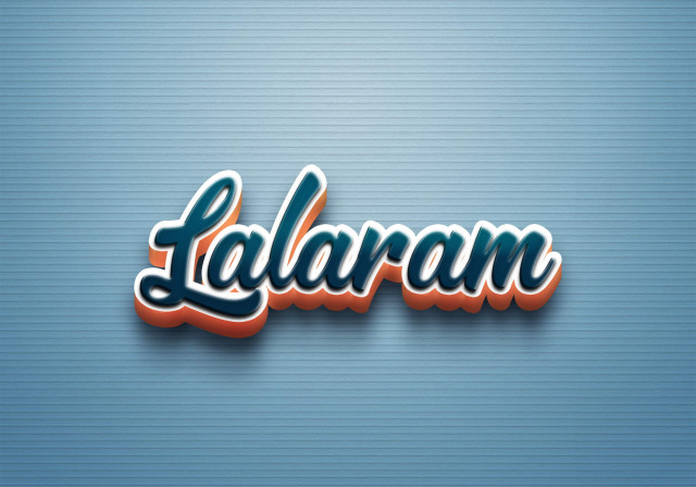 Free photo of Cursive Name DP: Lalaram