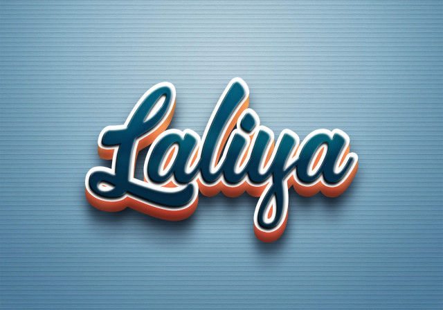 Free photo of Cursive Name DP: Laliya