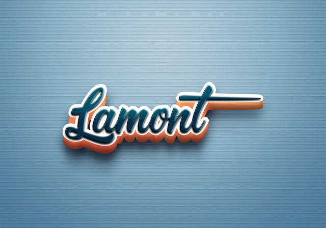 Free photo of Cursive Name DP: Lamont