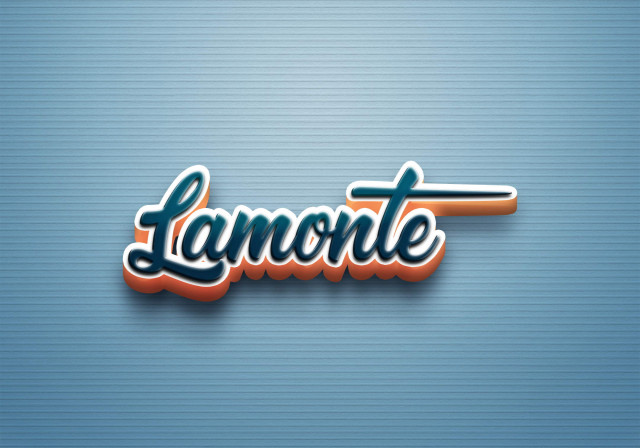 Free photo of Cursive Name DP: Lamonte