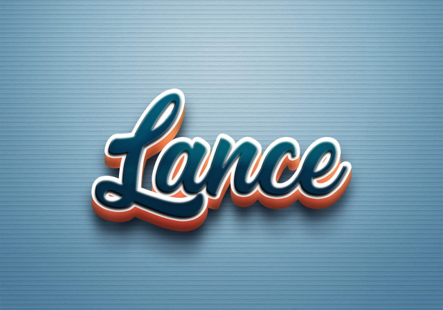 Free photo of Cursive Name DP: Lance