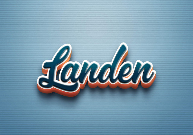 Free photo of Cursive Name DP: Landen