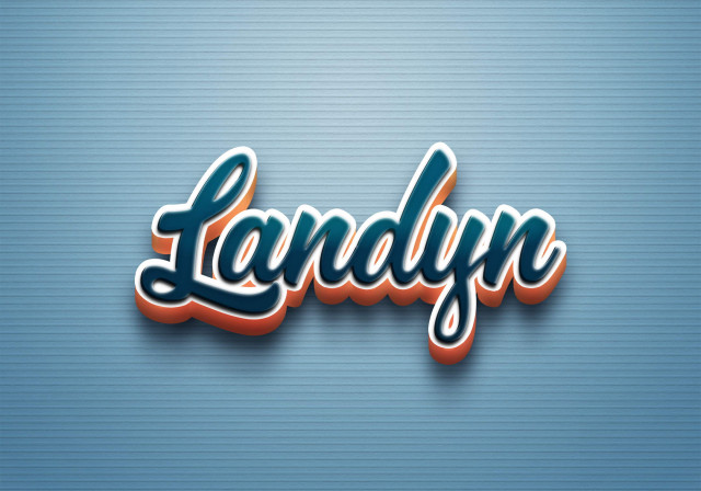 Free photo of Cursive Name DP: Landyn