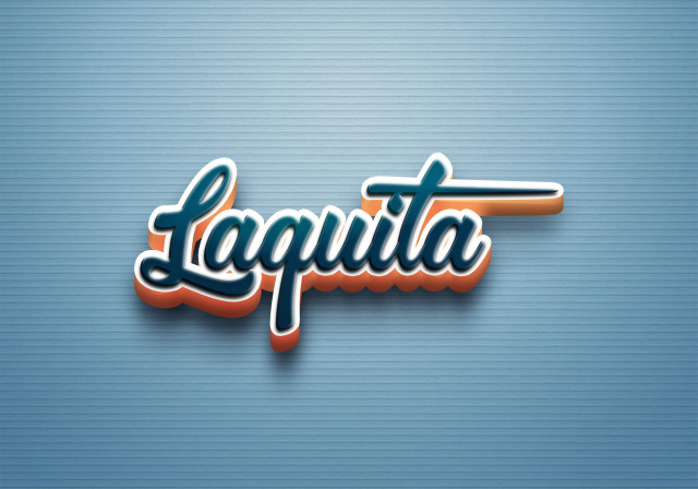 Free photo of Cursive Name DP: Laquita