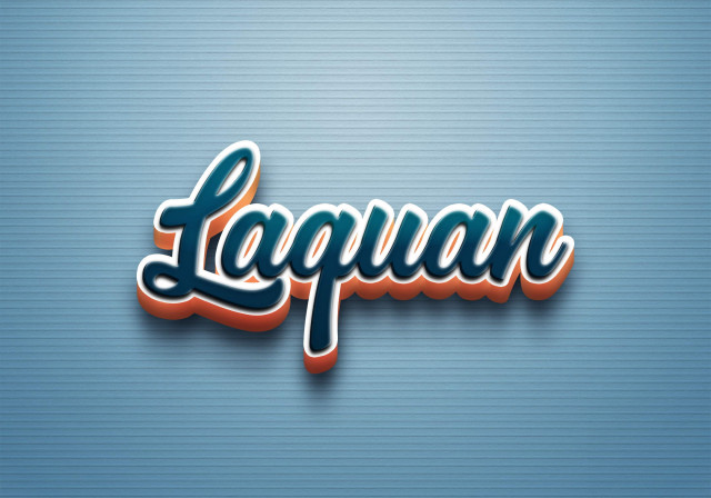 Free photo of Cursive Name DP: Laquan