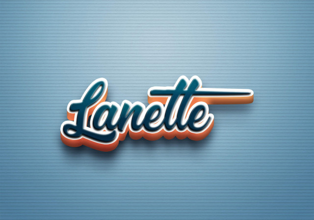 Free photo of Cursive Name DP: Lanette