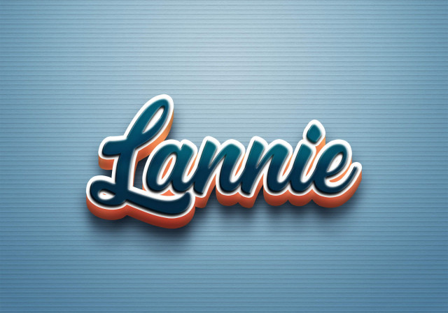 Free photo of Cursive Name DP: Lannie