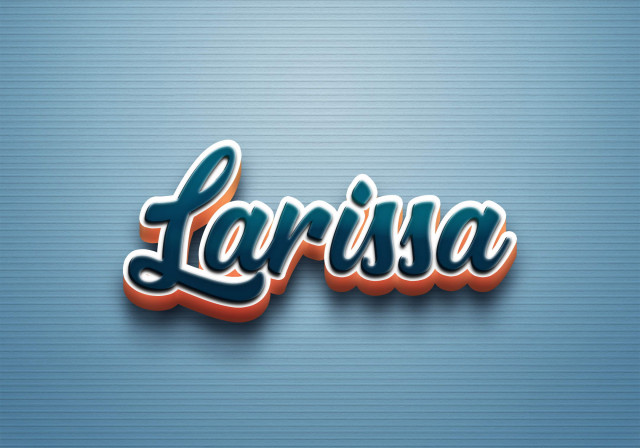 Free photo of Cursive Name DP: Larissa