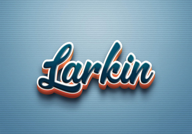 Free photo of Cursive Name DP: Larkin