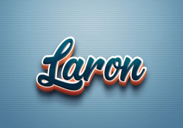 Free photo of Cursive Name DP: Laron