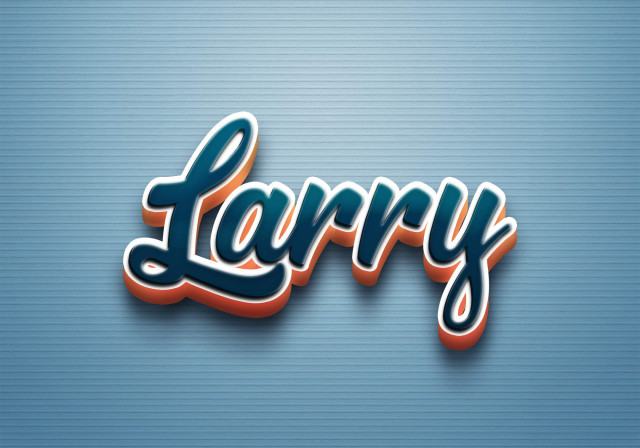 Free photo of Cursive Name DP: Larry