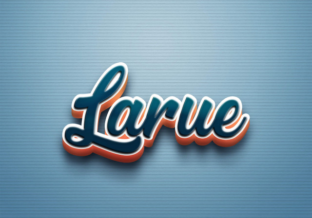 Free photo of Cursive Name DP: Larue