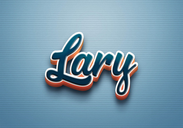 Free photo of Cursive Name DP: Lary