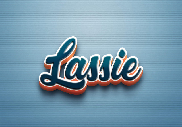 Free photo of Cursive Name DP: Lassie