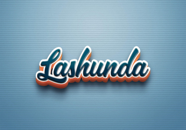 Free photo of Cursive Name DP: Lashunda